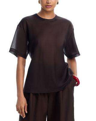 Sheer Airy Tee by HELMUT LANG