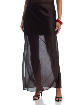 Sheer Maxi Skirt by HELMUT LANG
