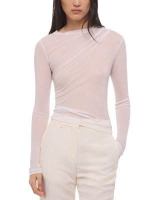 Sheer Twist Top by HELMUT LANG