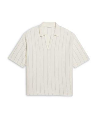 Short Sleeve Stripe Polo by HELMUT LANG