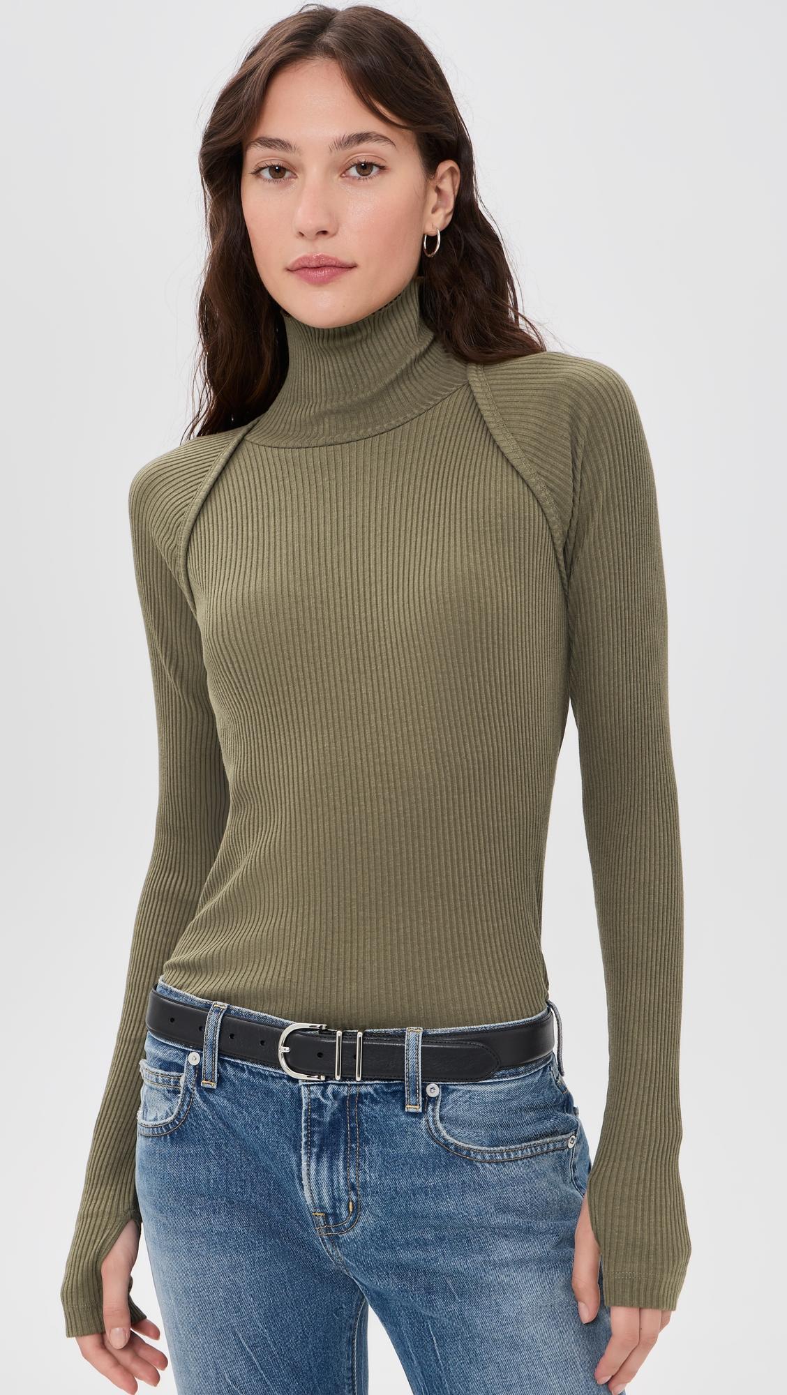 Shrug Layer Turtleneck by HELMUT LANG