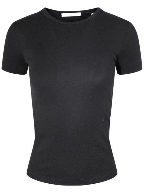 Shrunken ribbed-knit top by HELMUT LANG
