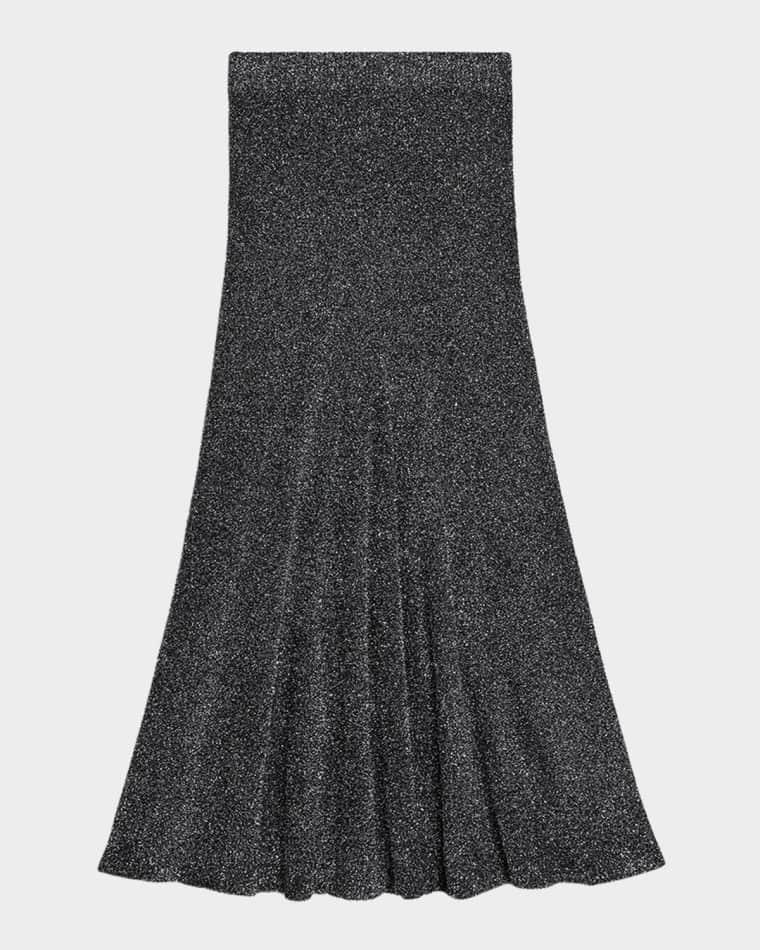 Sparkly Lurex Maxi Skirt by HELMUT LANG