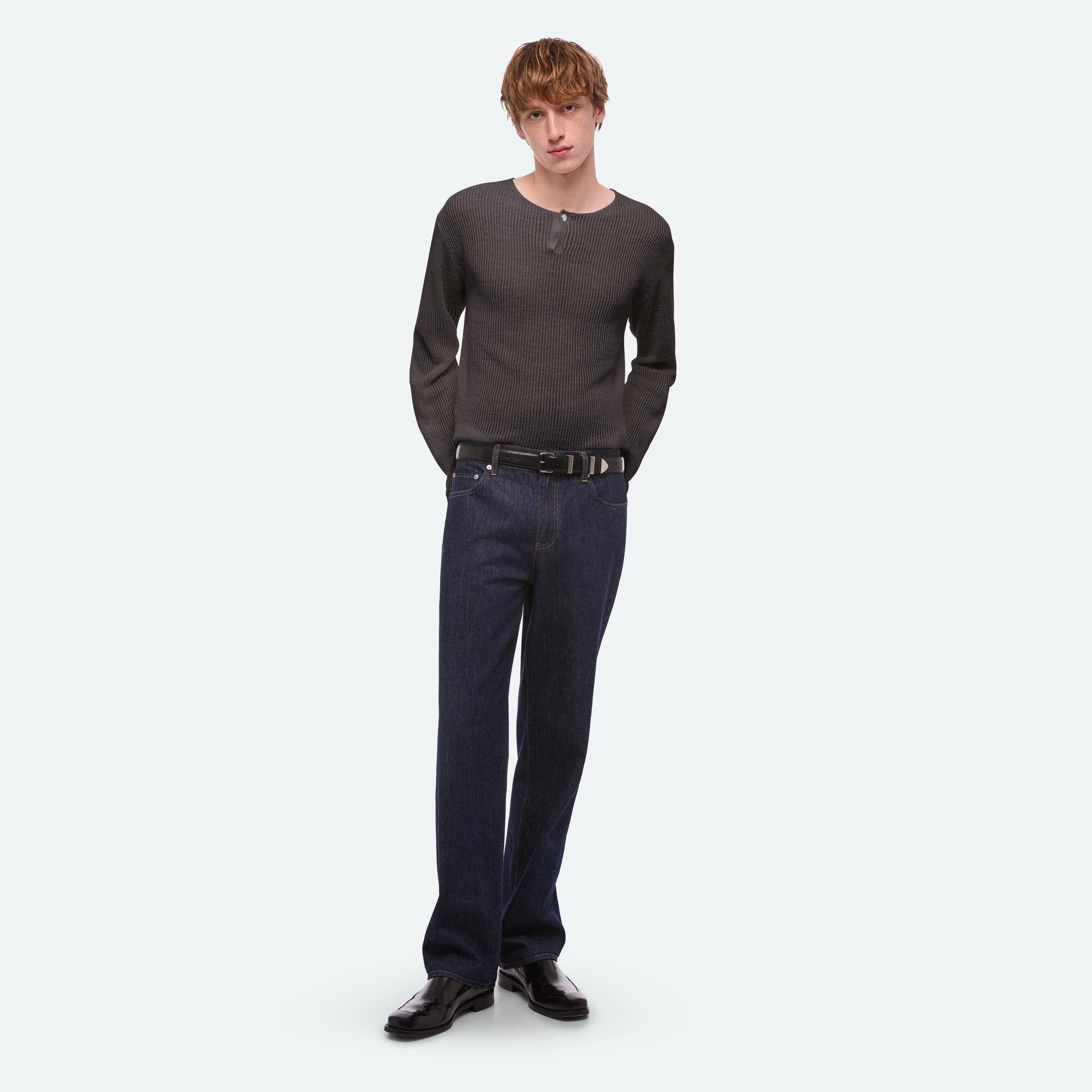Textured Henley by HELMUT LANG