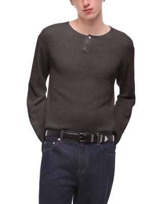 Textured Henley by HELMUT LANG