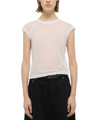 Twisted Crop Tee by HELMUT LANG