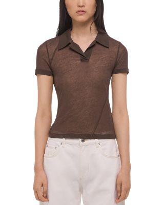 Twisted Polo Zerosca Top by HELMUT LANG