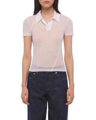 Twisted Polo Zerosca Top by HELMUT LANG