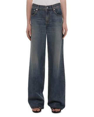 Wardrobe High Rise Jeans in Tinted Vintage Blue by HELMUT LANG