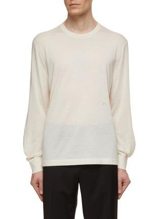 Wool Silk Knitted Top by HELMUT LANG