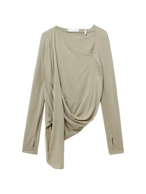 asymmetric draped top by HELMUT LANG