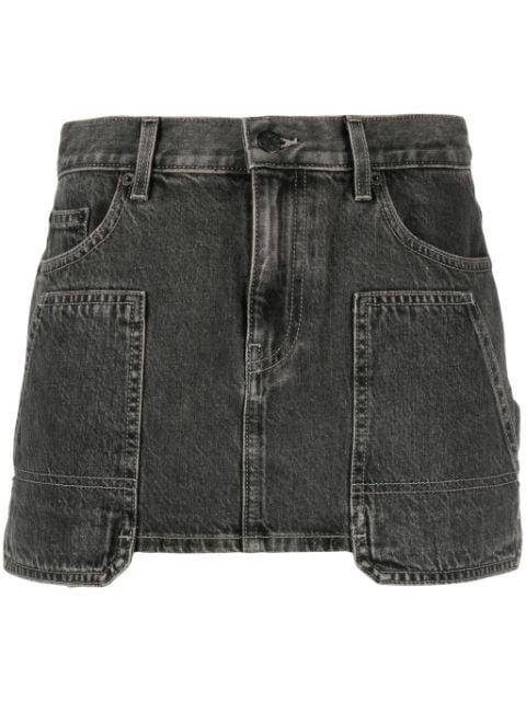 carpenter denim miniskirt by HELMUT LANG