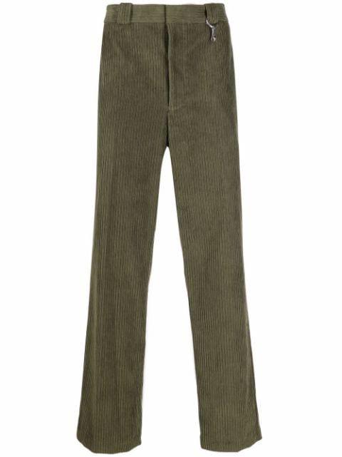 corduroy straight-leg trousers by HELMUT LANG