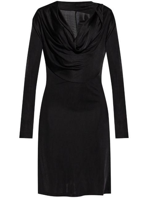 cowl-neck dress by HELMUT LANG