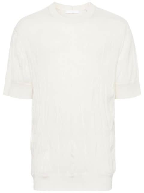 crushed-effect sweater by HELMUT LANG