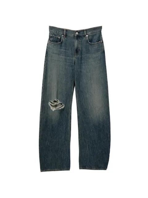 distressed jeans by HELMUT LANG