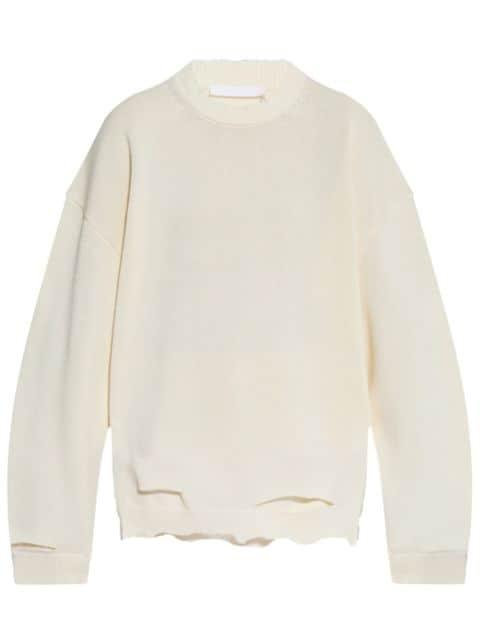 distressed sweater by HELMUT LANG