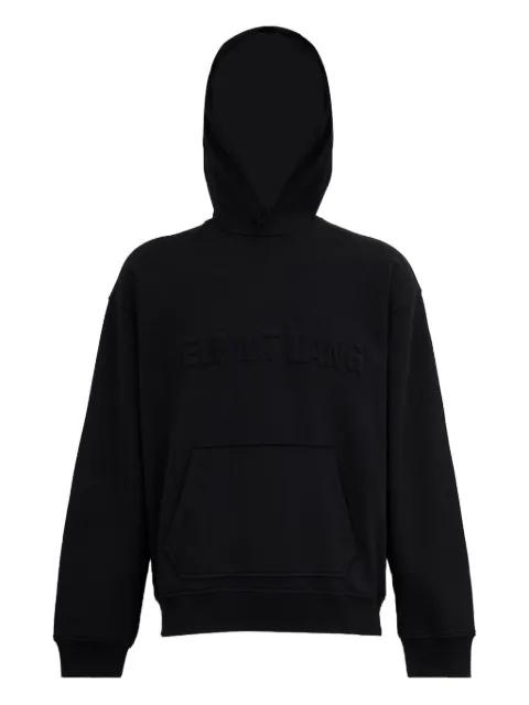 embossed logo hoodie by HELMUT LANG
