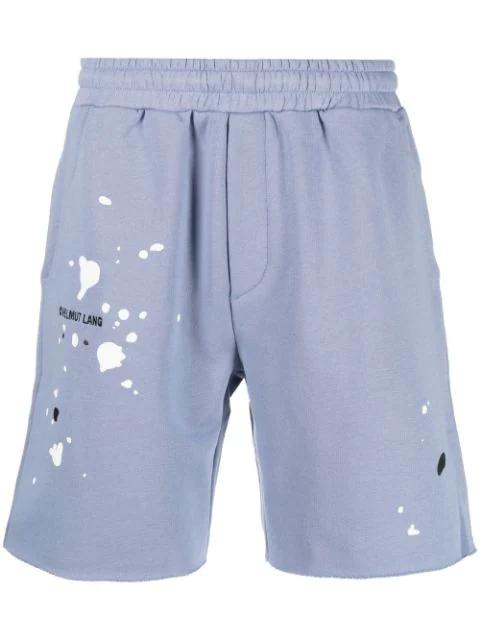 embroidered-logo track shorts by HELMUT LANG