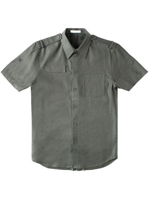epaulette short-sleeve shirt by HELMUT LANG