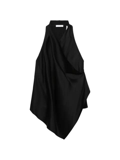 halterneck silk top by HELMUT LANG