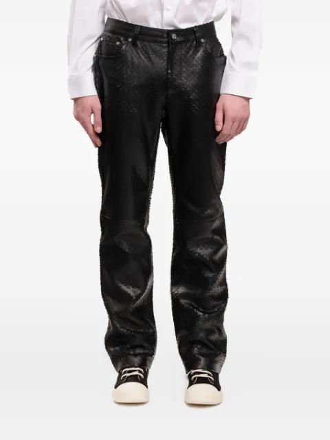 leather Worker pants by HELMUT LANG