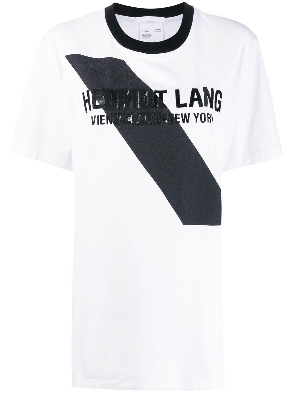 logo embellished T-shirt by HELMUT LANG