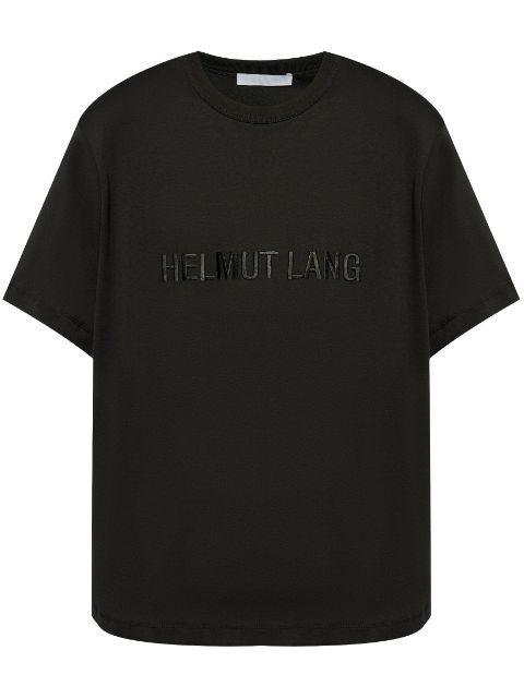 logo embroidered cotton T-shirt by HELMUT LANG