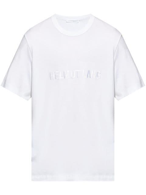 logo-embroidered cotton T-shirt by HELMUT LANG