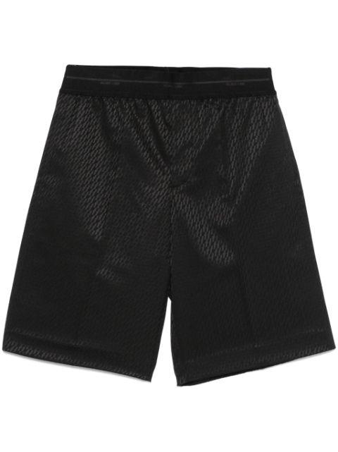 logo-jacquard shorts by HELMUT LANG