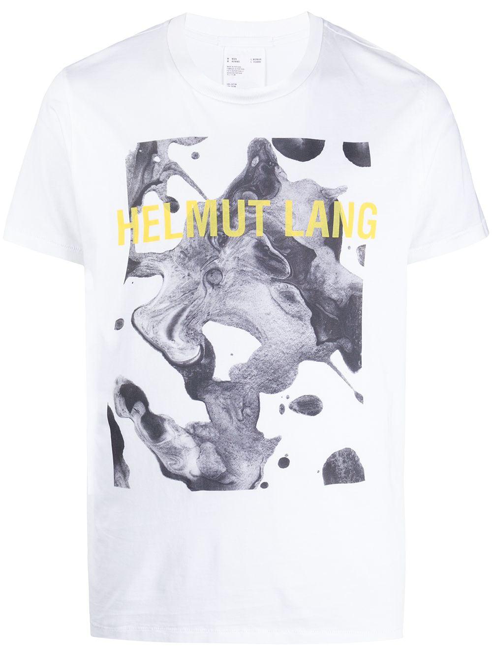 logo print short-sleeved T-shirt by HELMUT LANG