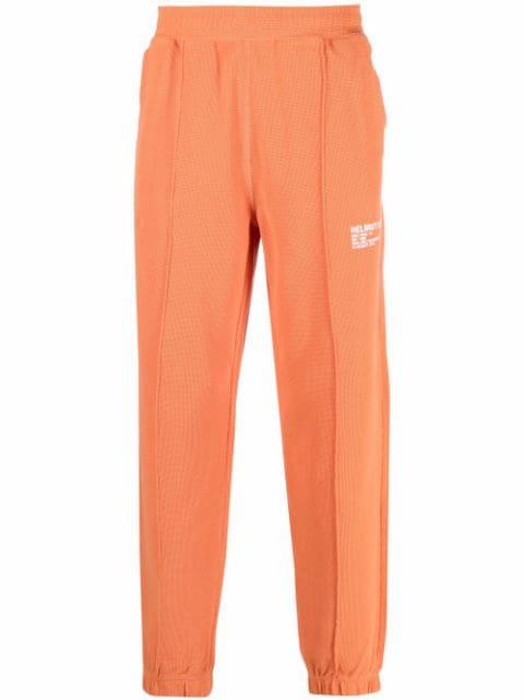 logo-print tapered joggers by HELMUT LANG