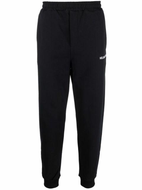 logo-print tapered track pants by HELMUT LANG