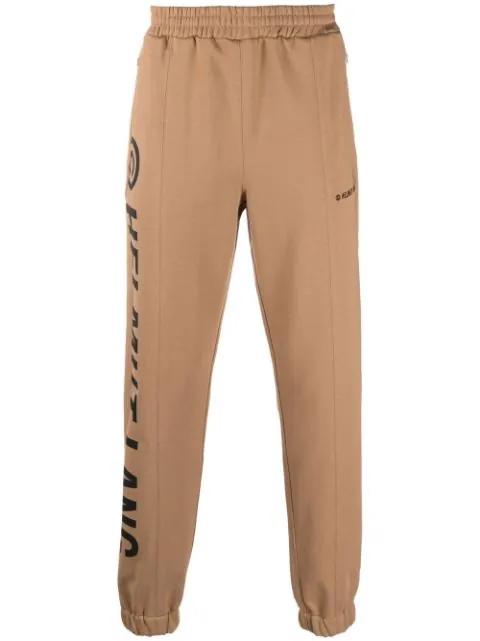 logo-print track pants by HELMUT LANG