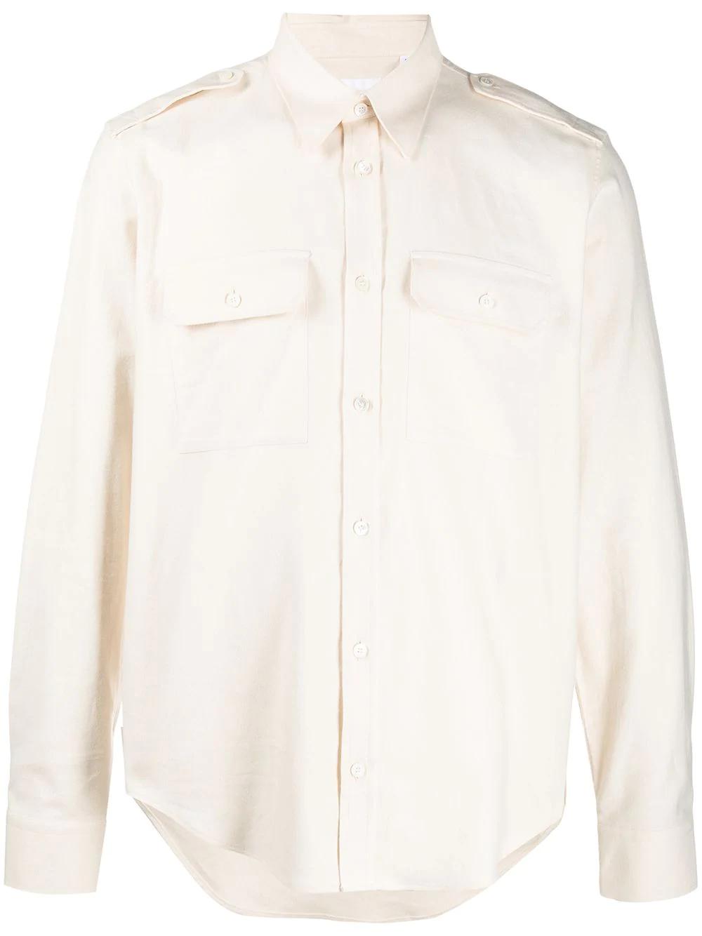 long-sleeved strappy shirt by HELMUT LANG