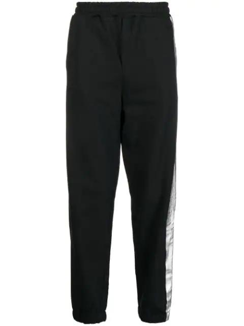 metallic-detail track pants by HELMUT LANG