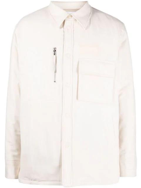 multi-pocket quilted shirt jacket by HELMUT LANG