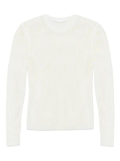 ribbed long-sleeve top by HELMUT LANG