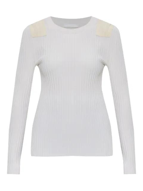 ribbed long-sleeve top by HELMUT LANG
