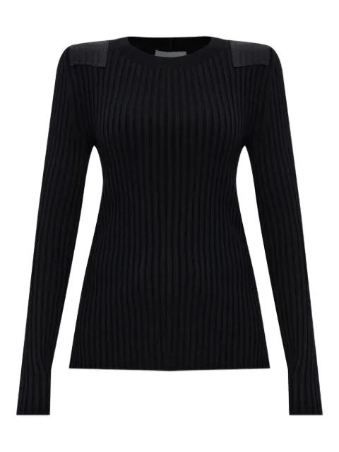 ribbed long-sleeve top by HELMUT LANG
