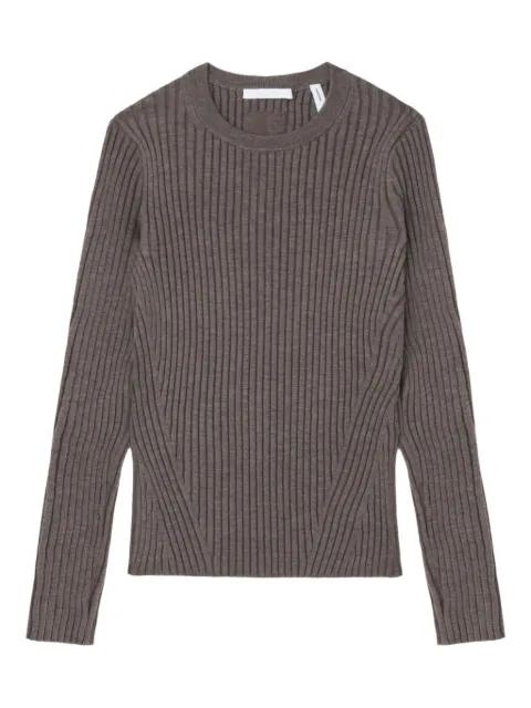 ribbed open-back top by HELMUT LANG