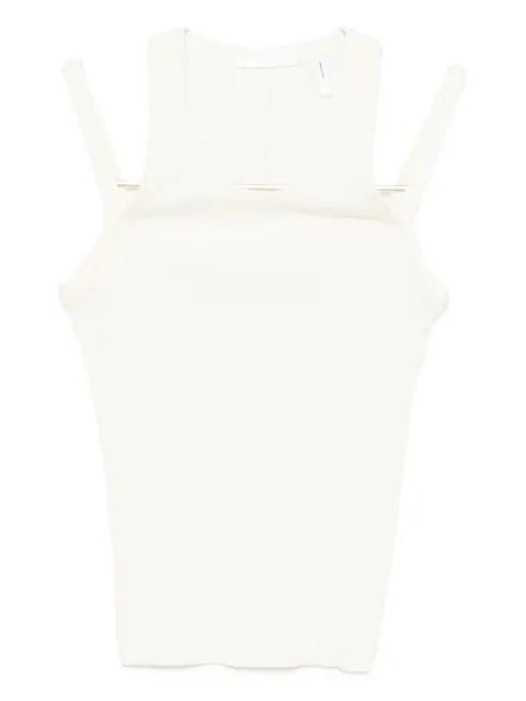 ribbed tank top by HELMUT LANG