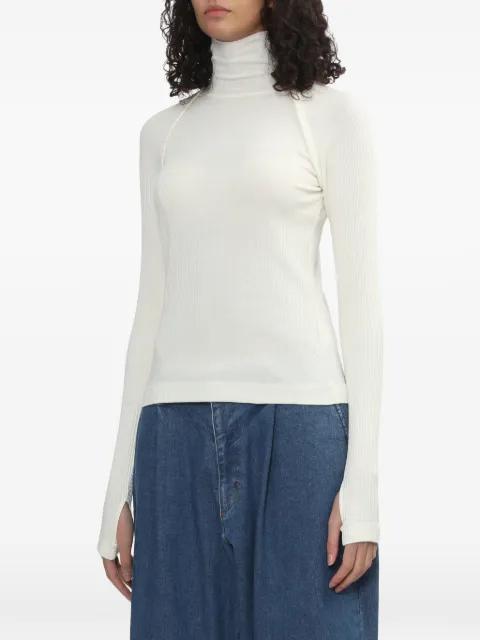 ribbed turtleneck T-shirt by HELMUT LANG