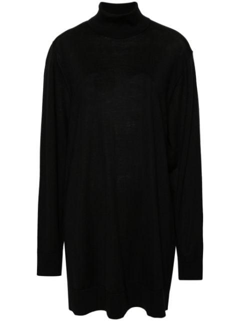 roll neck wool-blend minidress by HELMUT LANG