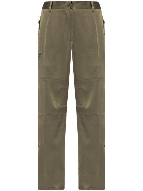 satin straight-leg trousers by HELMUT LANG