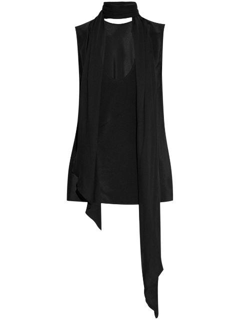 scarf sleeveless top by HELMUT LANG