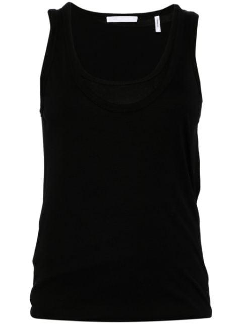 scoop-neck tank top by HELMUT LANG