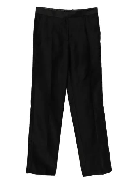 slubby organza trousers by HELMUT LANG