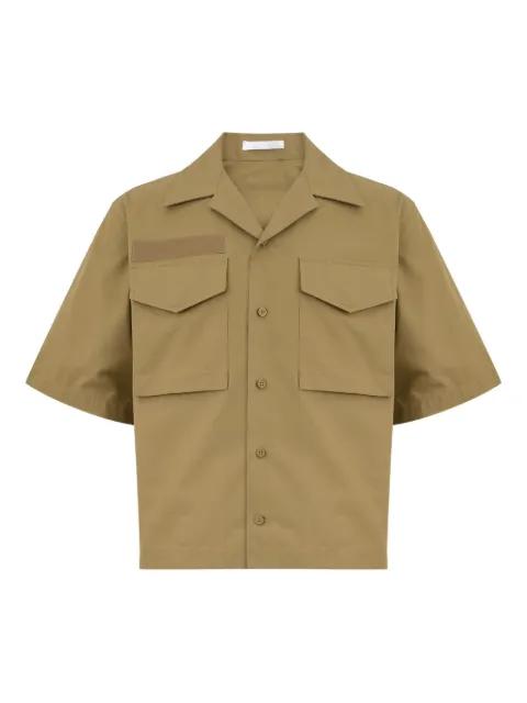 utility-pocket short-sleeve shirt by HELMUT LANG