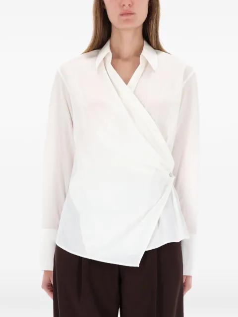 wrap button shirt by HELMUT LANG